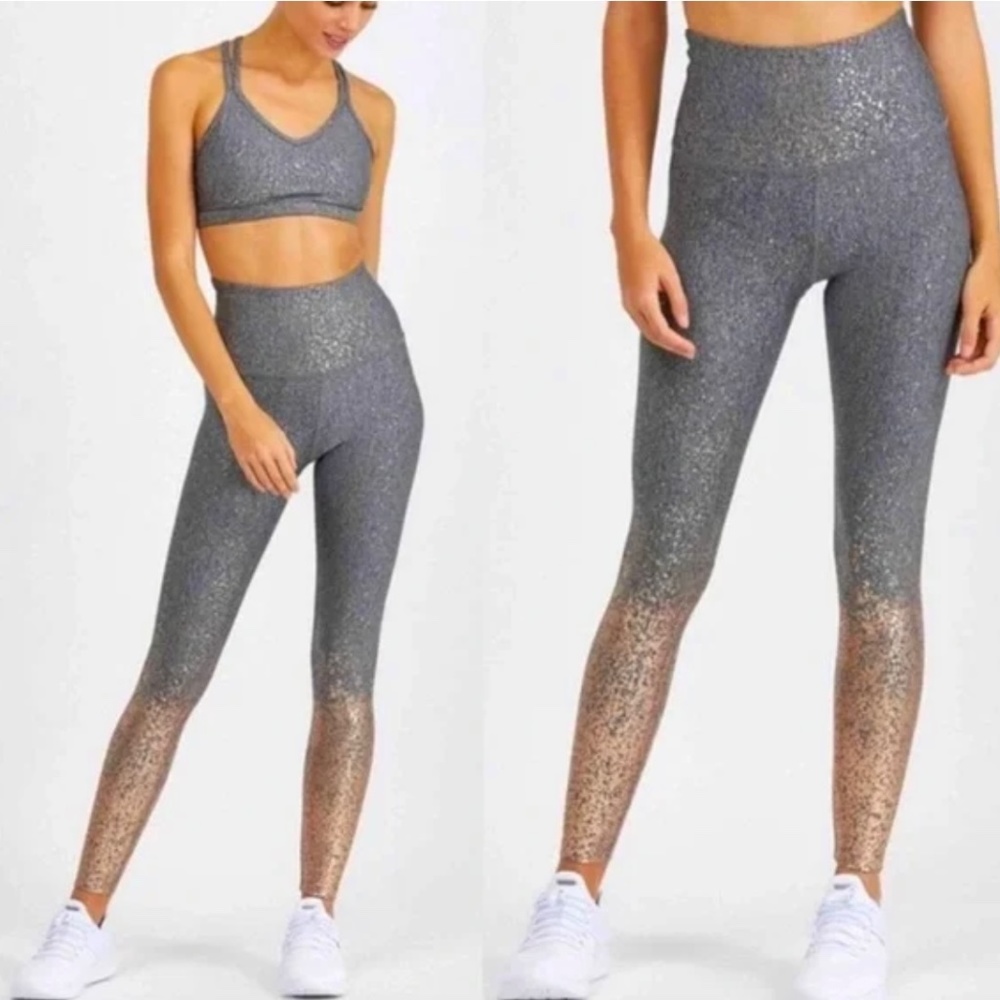 Beyond Yoga Alloy Ombré Speckled Midi Legging